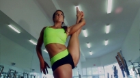 Yoga teacher Irene Pappas showing off her flexible moves