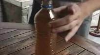 Boil water in a plastic bottle