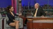 Eva Longoria flashes David Letterman =) with her 
